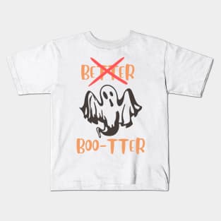 Funny Halloween Ghost | Better Not Boo-tter Vintage Classic Kids T-Shirt